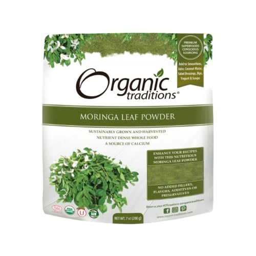 Organic Traditions Moringa Leaf Powder 
